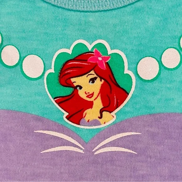 New Disney Princess Bodysuits Girls 0-3M Snow White Cinderella Ariel 3-6 Belle